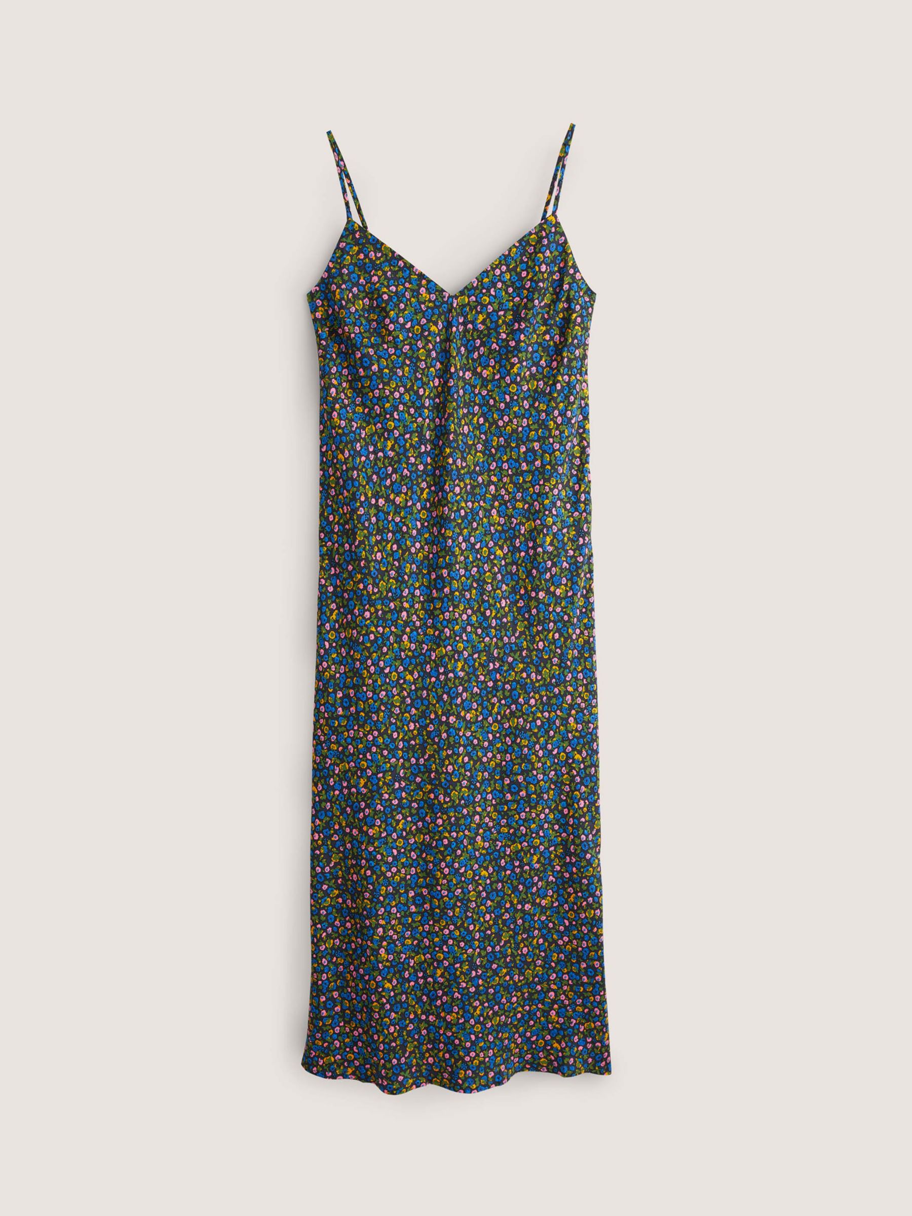 Buy Boden Elena Floral Terrace Print Midi Slip Dress, Navy/Multi Online at johnlewis.com