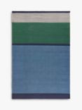 John Lewis Colour Block Stripe Indoor/Outdoor Rug, Blue, L180 x W120 cm