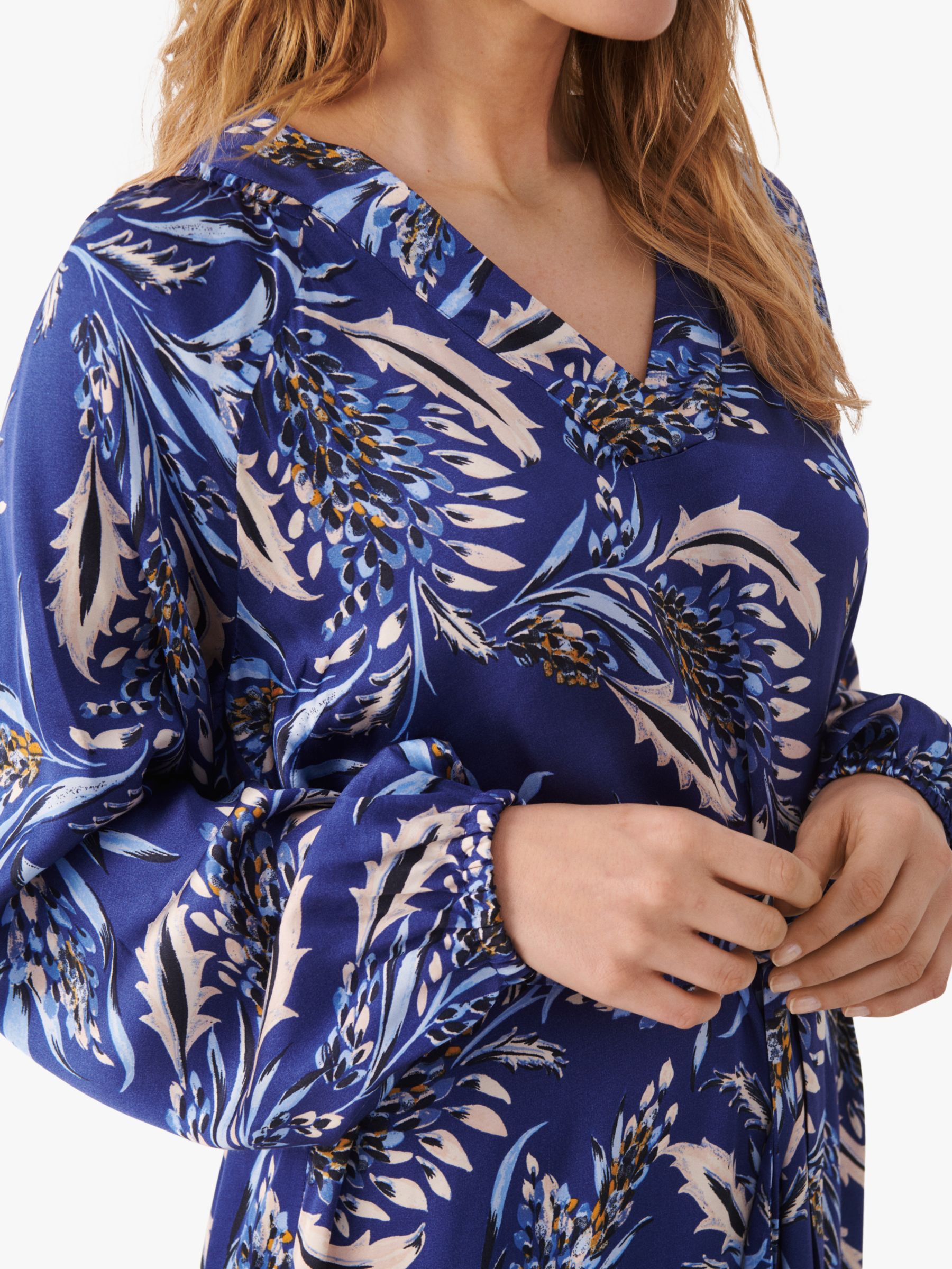 Buy Part Two Rian Long Sleeve Midi Dress, Blueprint Art Online at johnlewis.com