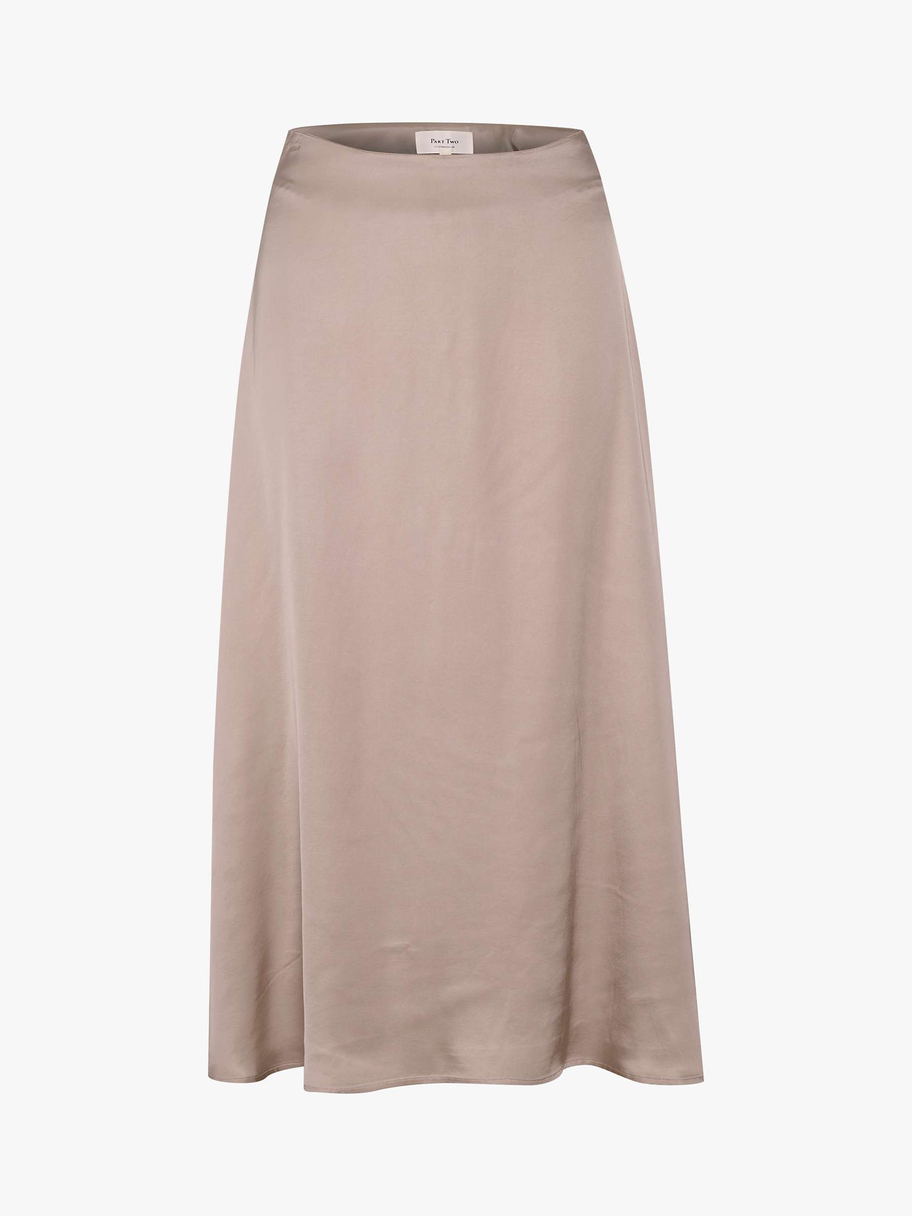 Part Two Liyann Midi Skirt, Feather Gray at John Lewis & Partners
