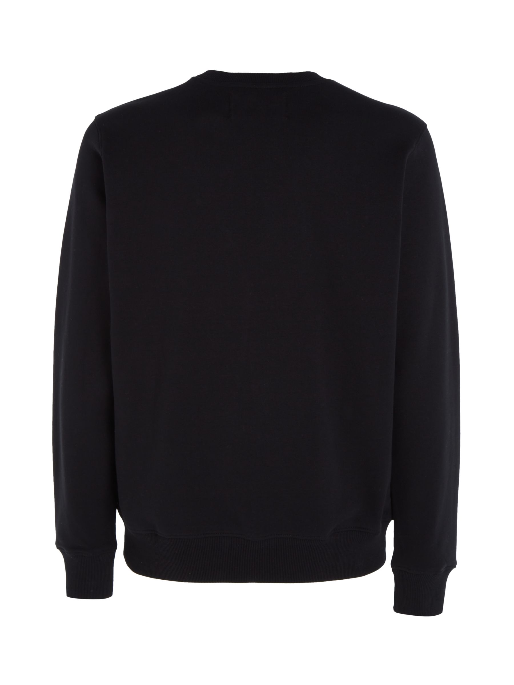 Calvin Klein Jeans Core Monogram Logo Cotton Sweatshirt, Ck Black at ...
