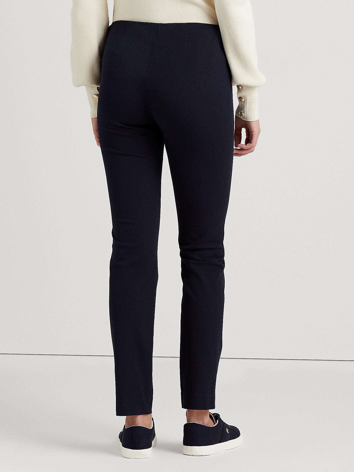 Buy Lauren Ralph Lauren Keslina Skinny Fit Trousers, Lauren Navy Online at johnlewis.com