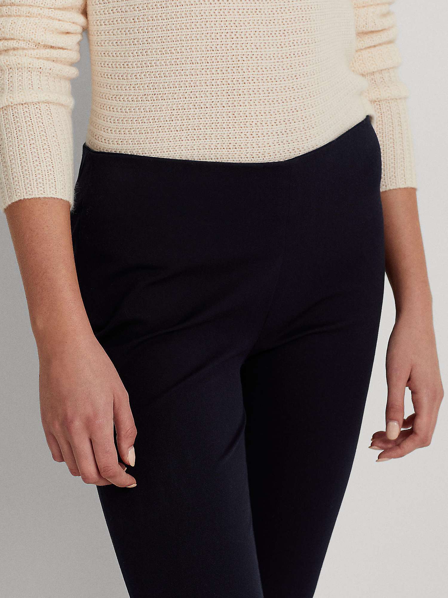 Buy Lauren Ralph Lauren Keslina Skinny Fit Trousers, Lauren Navy Online at johnlewis.com