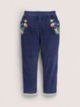 Mini Boden Kids' Floral Embroidery Lined Pull-on Cord Trousers