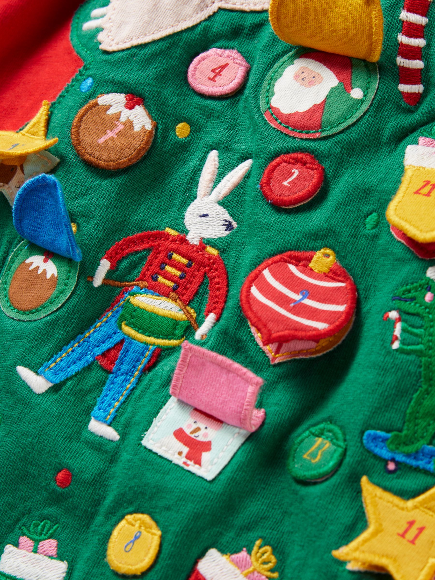 Mini Boden Kids #39 Festive Advent Calendar Dress Rockabilly Red