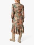 Soaked In Luxury Sylvia Ditsy Print Wrap Midi Dress, Lantana