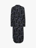 Soaked In Luxury Zaya Floral Midi Dress, Black Graphic Flower