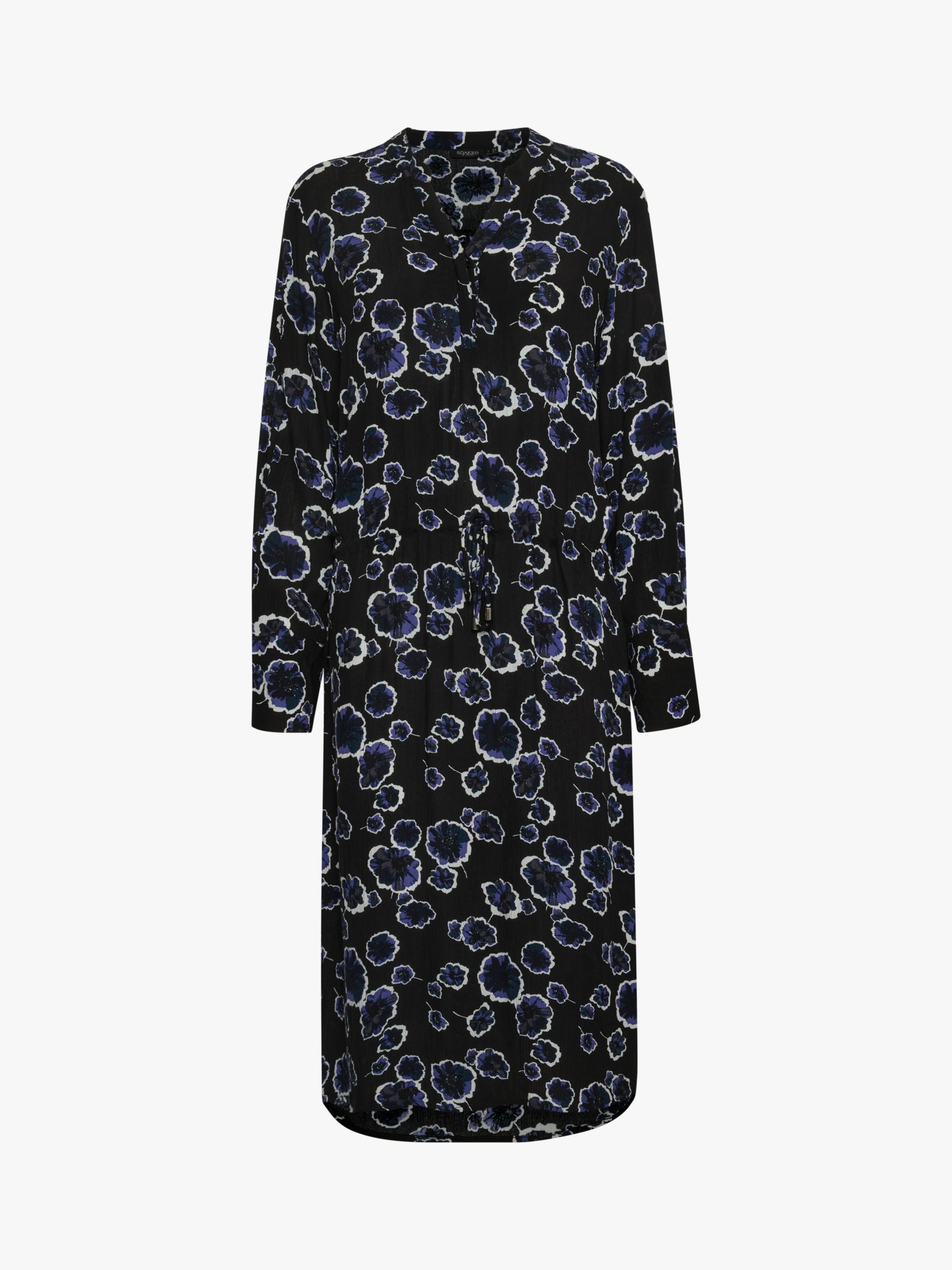 Buy Soaked In Luxury Zaya Floral Midi Dress, Black Graphic Flower Online at johnlewis.com