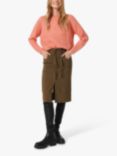 Soaked In Luxury Zazu Knee Length Skirt, Beech