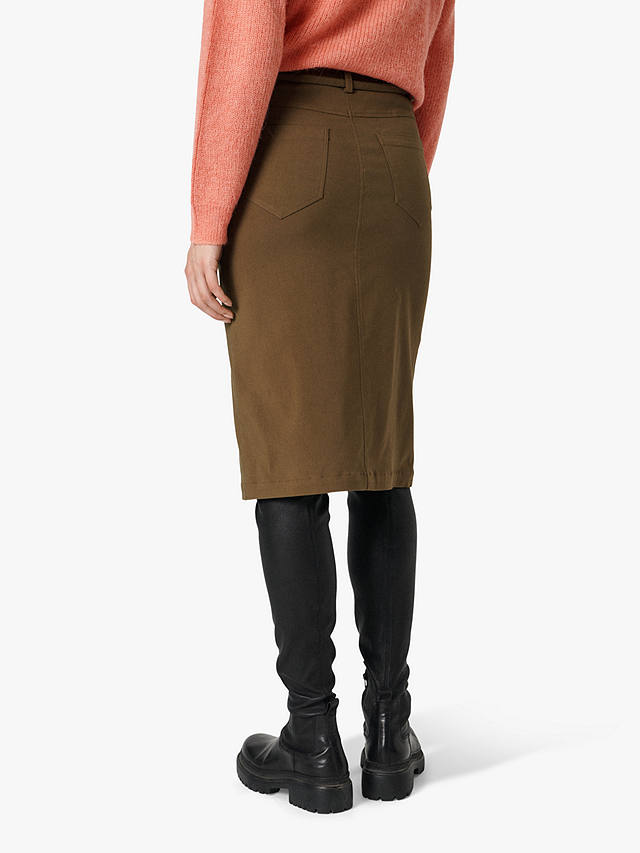 Soaked In Luxury Zazu Knee Length Skirt, Beech at John Lewis & Partners
