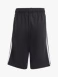 adidas Kids' Stripe Cotton Shorts, Black