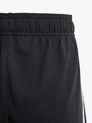 adidas Kids' Stripe Cotton Shorts, Black