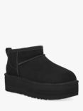 UGG Classic Ultra Mini Platform Suede Boots, Black