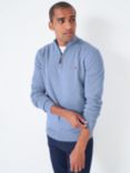 Crew Clothing Organic Cotton Half-Zip Sweater