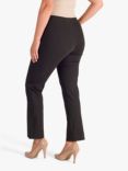 Chesca Zip Detail Stretch Trousers, Charcoal