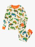 Hatley Kids' Chameleon Long Sleeve Pyjama Set, Off White/Multi