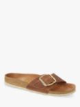 Birkenstock Madrid Narrow Fit Big Buckle Oiled Leather Sandals, Cognac