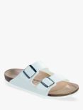 Birkenstock Arizona Narrow Fit Birko Flor Double Strap Sandals, White
