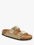 Birkenstock Arizona Regular Fit Birko Flor Double Strap Sandals, Gold