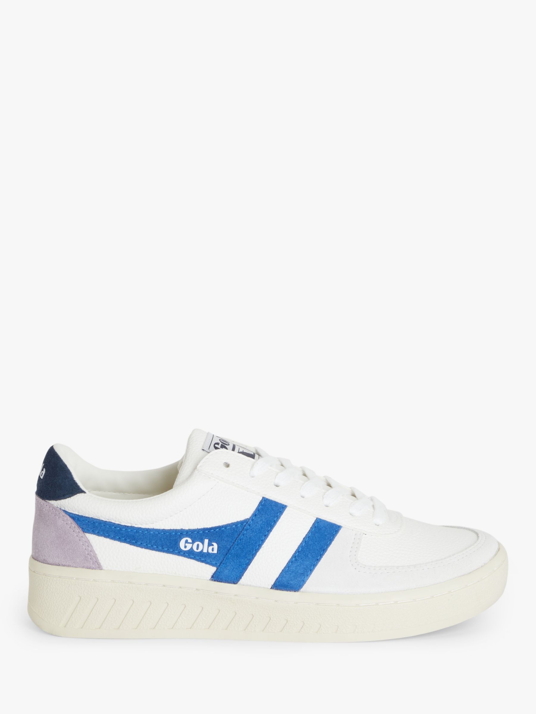 Gola Grandslam Leather Trainers, Sapphire/Navy at John Lewis & Partners