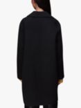 Whistles Double Faced Wool Blend Coat, Black