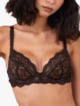 Wolf & Whistle Ariana Lace Plunge Bra, Coffee