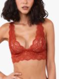 Wolf & Whistle Ariana Lace Longline Bralette, Ginger