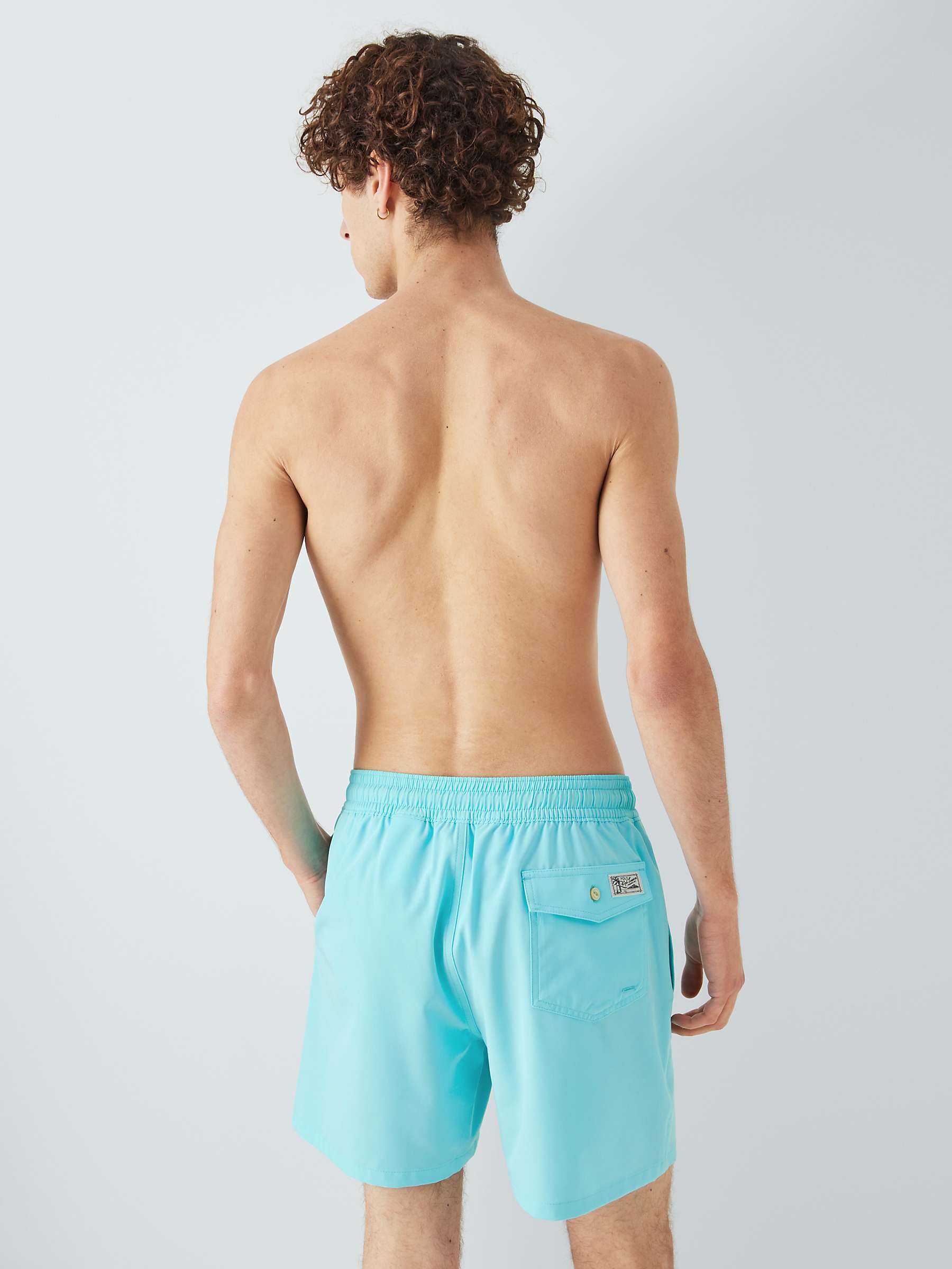 Buy Polo Ralph Lauren Traveller Swim Shorts, Turquoise Online at johnlewis.com