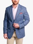 KOY Tailored Fit Wool Blazer, Light Blue