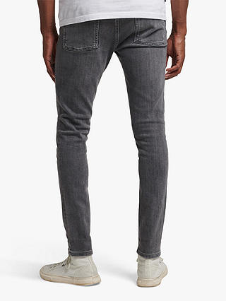 Superdry Organic Cotton Skinny Jeans, Clinton Used Grey