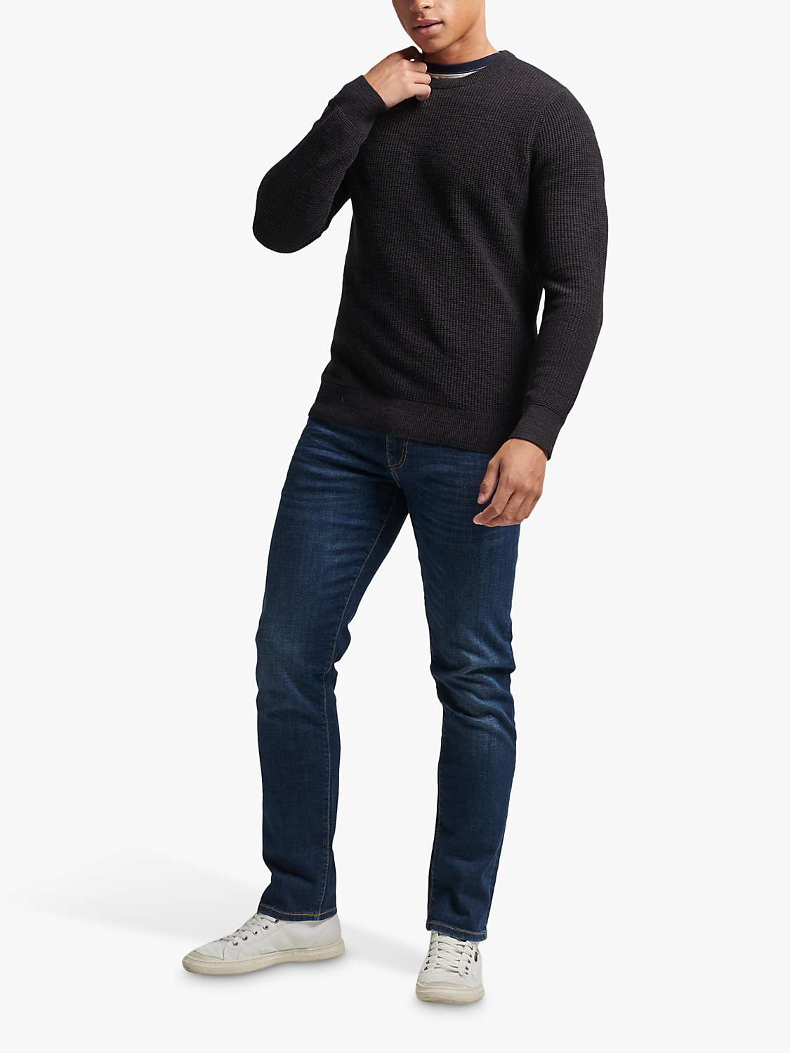 Buy Superdry Organic Cotton Slim Straight Jeans Online at johnlewis.com