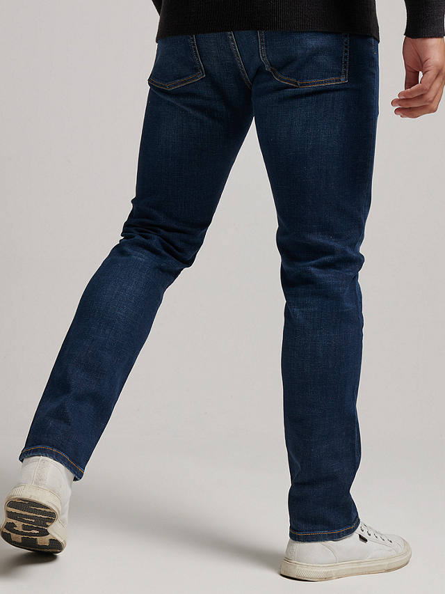 Superdry Organic Cotton Slim Straight Jeans, Jefferson Ink 