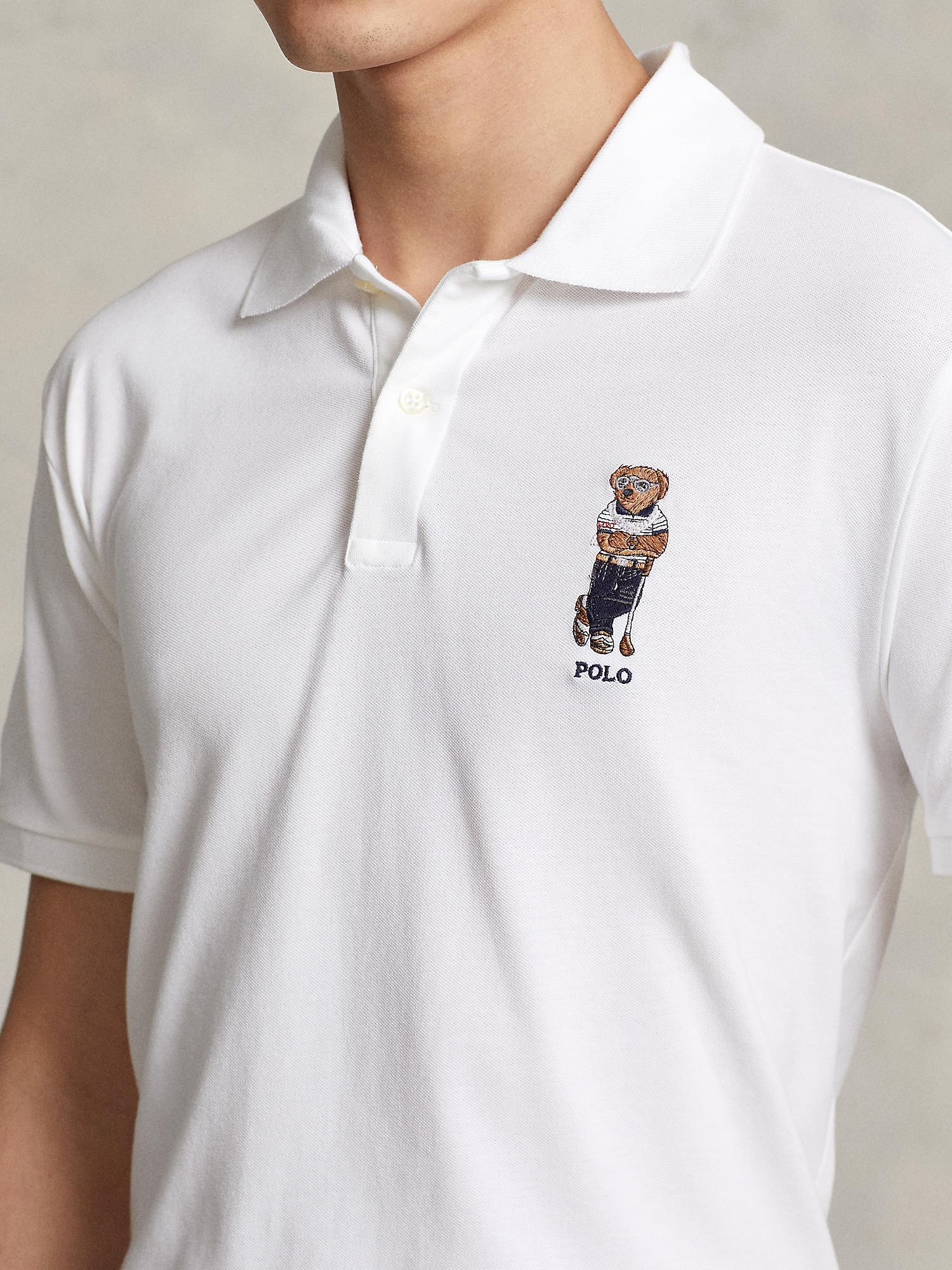 Polo Golf by Ralph Lauren Bear Polo Shirt, White
