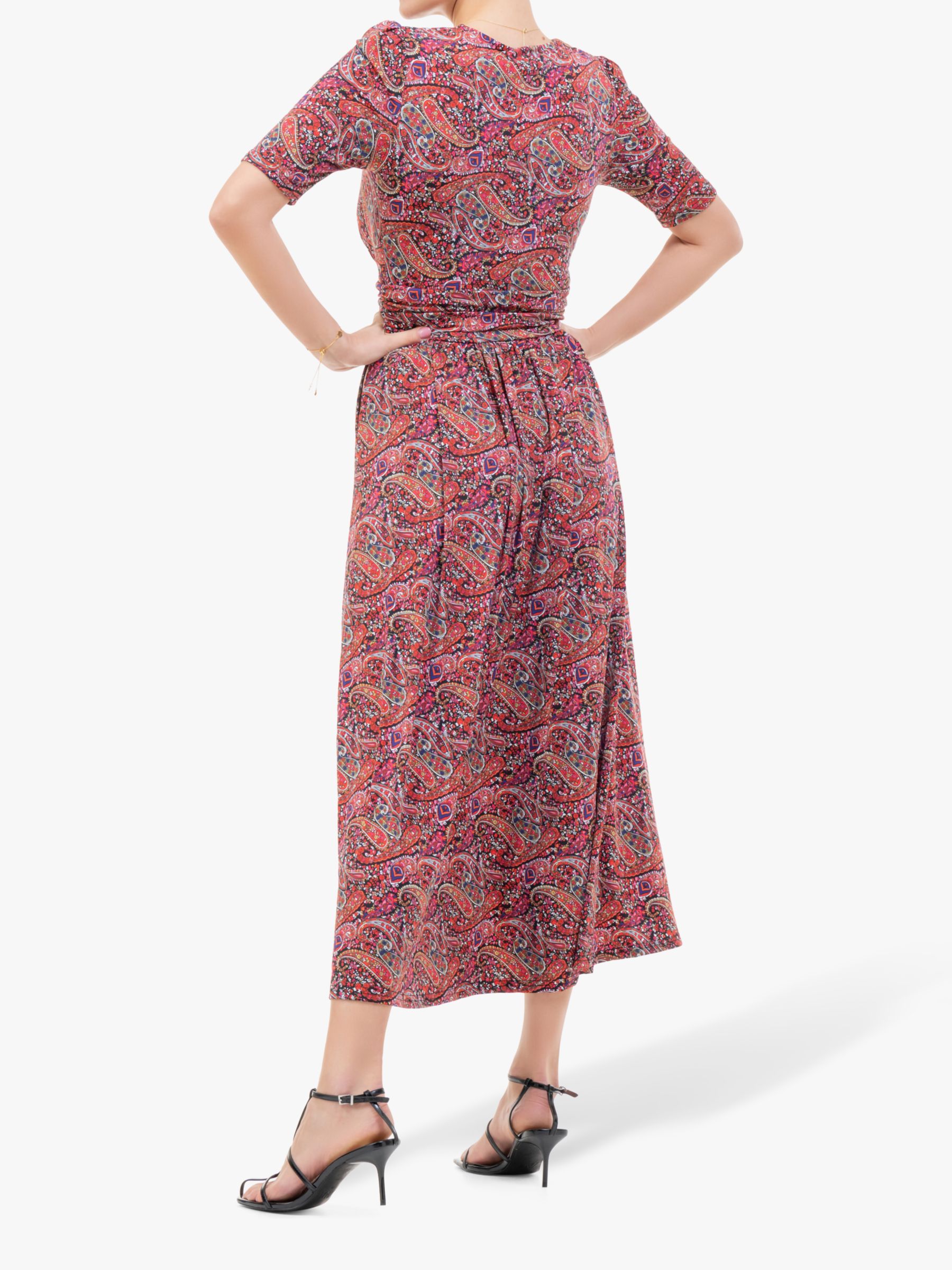 Jolie Moi Oakley Wrap Paisley Maxi Dress, Multi at John Lewis & Partners