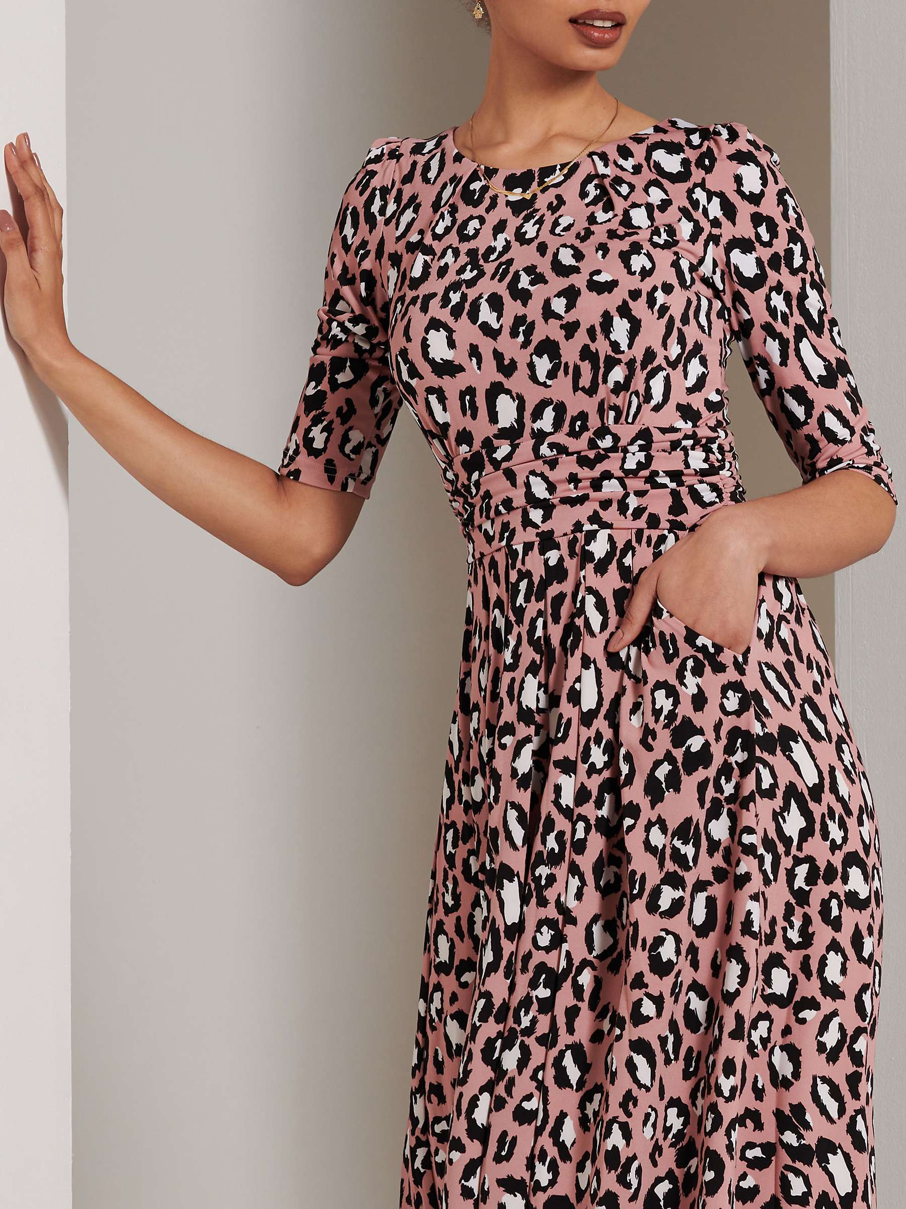 Buy Jolie Moi Dorothy Animal Print Dress Online at johnlewis.com