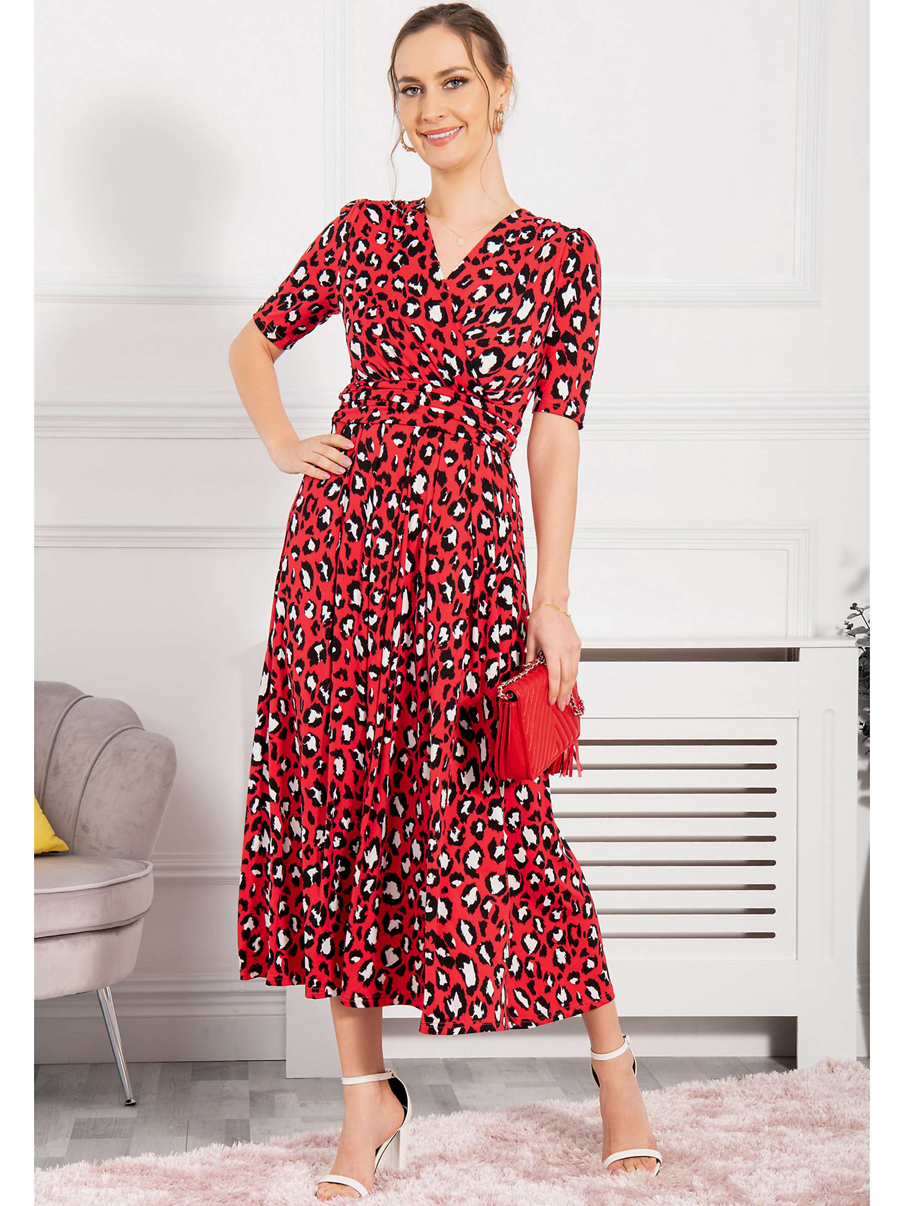 Buy Jolie Moi Josie Leopard Print Maxi Dress Online at johnlewis.com