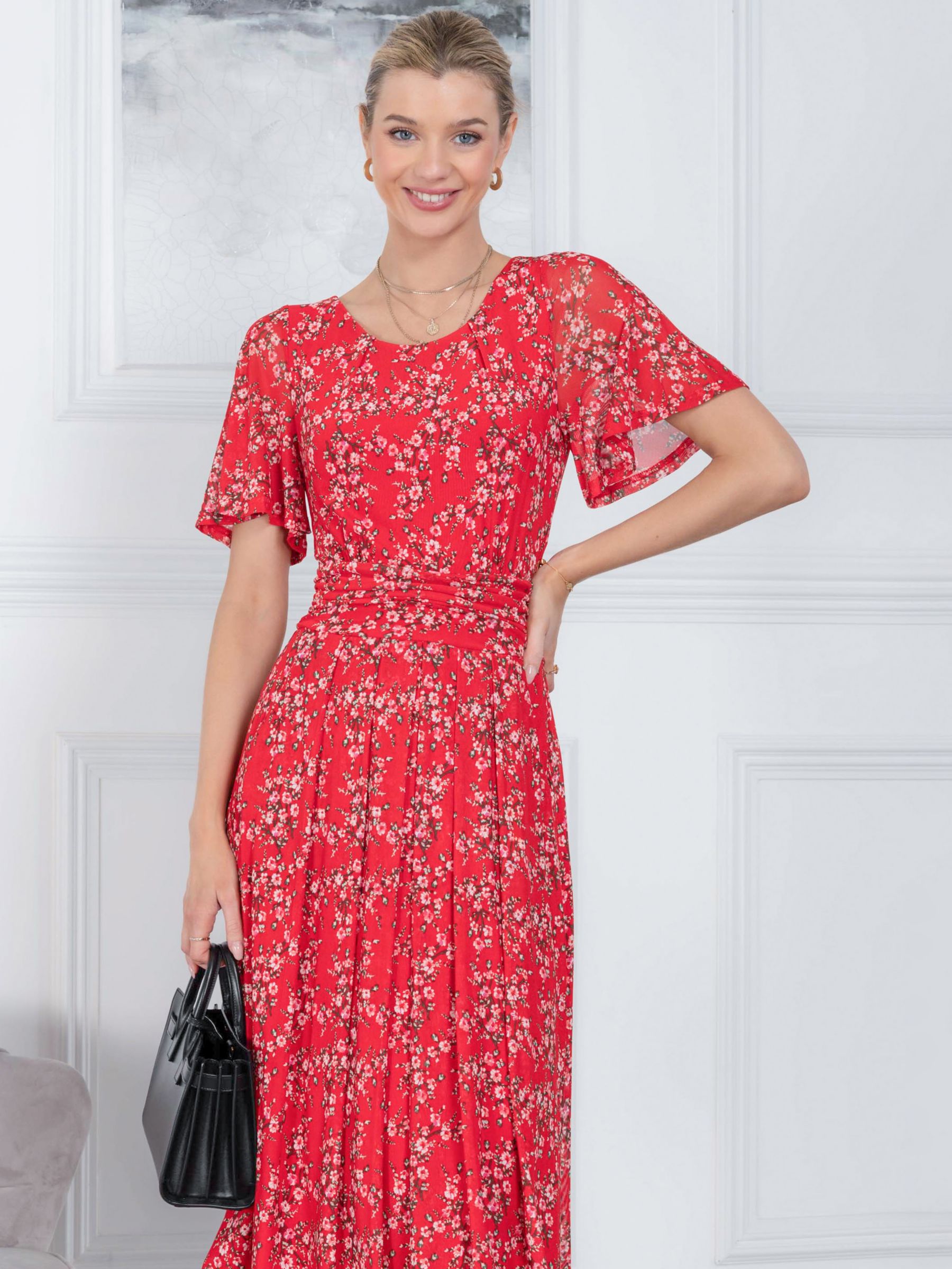 Jolie Moi Julita Floral Midi Dress at John Lewis & Partners
