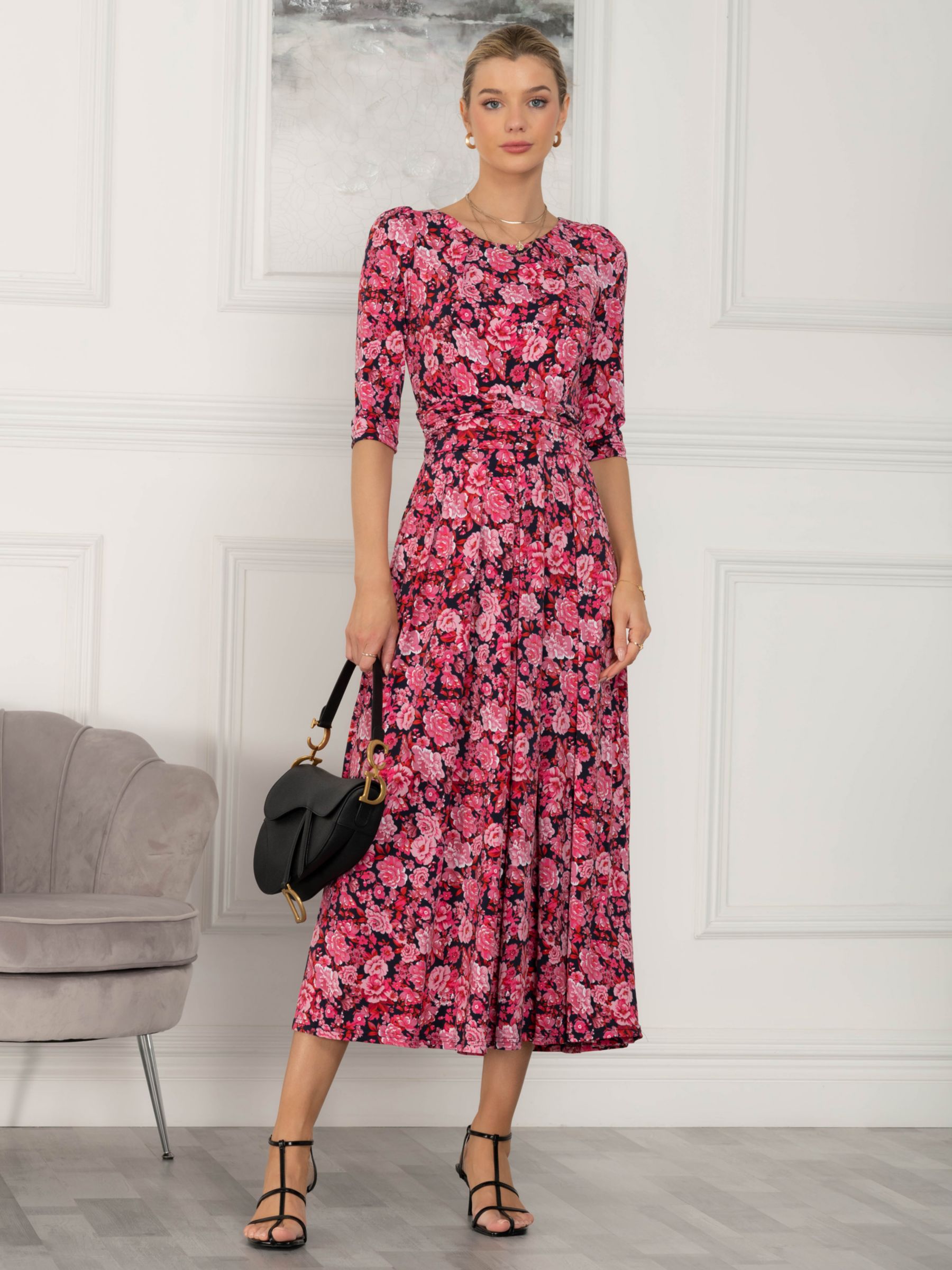 Buy Jolie Moi Sienna Floral Maxi Dress, Multi Online at johnlewis.com
