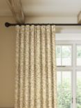 Morris & Co. Willow Bough Pair Lined Pencil Pleat Curtains, Ochre