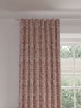 John Lewis Woodland Fable Print Pair Lined Pencil Pleat Curtains, Rosa Pink