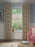 John Lewis Maya Ikat Print Pair Lined Eyelet Curtains