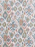 John Lewis Maya Ikat Pair Lined Eyelet Curtains, Tuscan Clay