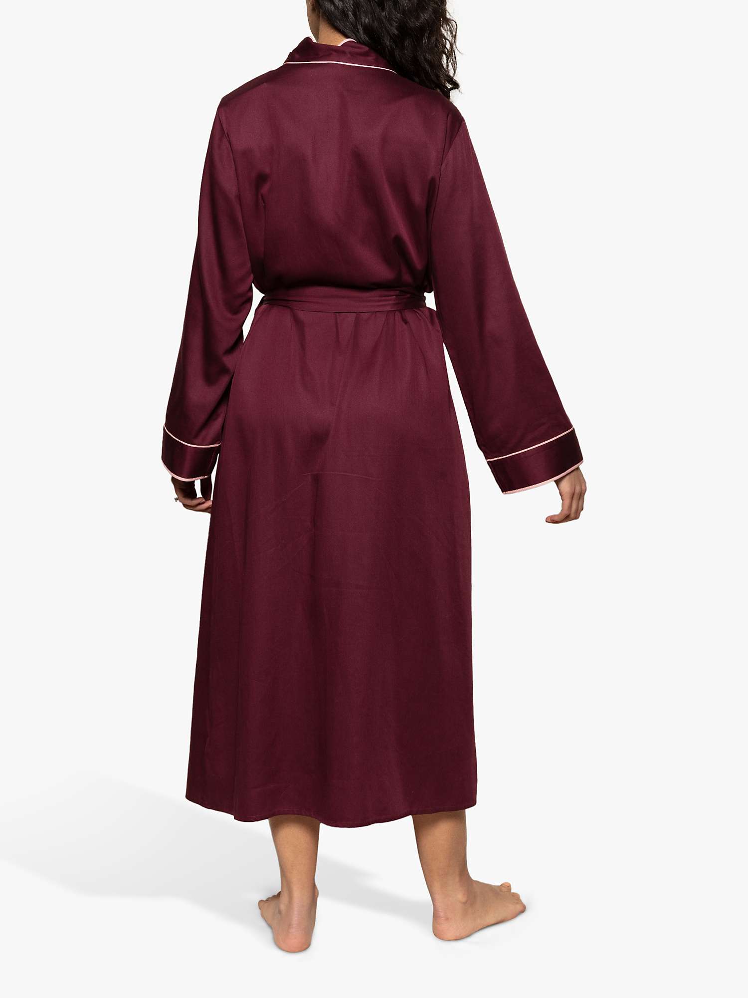 Buy Fable & Eve Piccadilly Long Robe, Burgundy Online at johnlewis.com