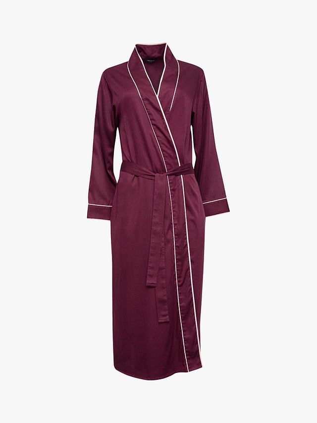 Fable & Eve Piccadilly Long Robe, Burgundy