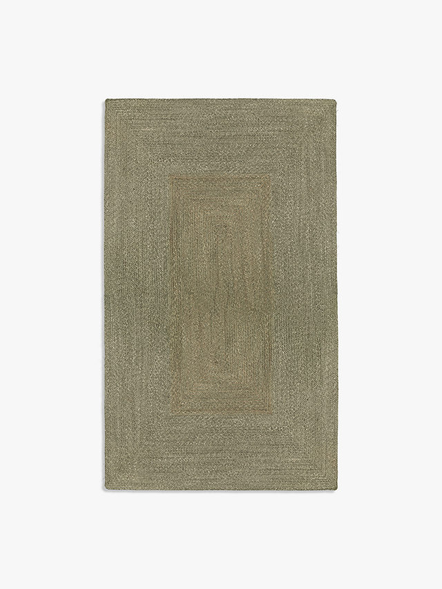 John Lewis Braided PET Indoor/Outdoor Rug, Green, L180 x W120 cm