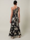 Phase Eight Collection 8 Serafina Floral Sequin Embellished Maxi Dress, Black/Gold