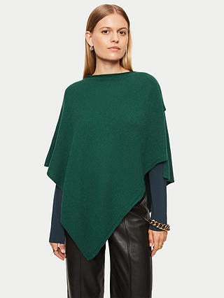 Jigsaw Wool and Cashmere Blend Open Poncho