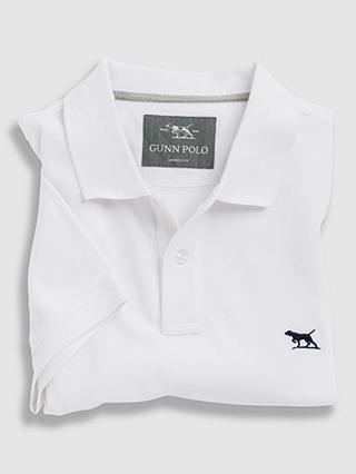 Rodd & Gunn Gunn Cotton Slim Fit Short Sleeve Polo Shirt, Coconut