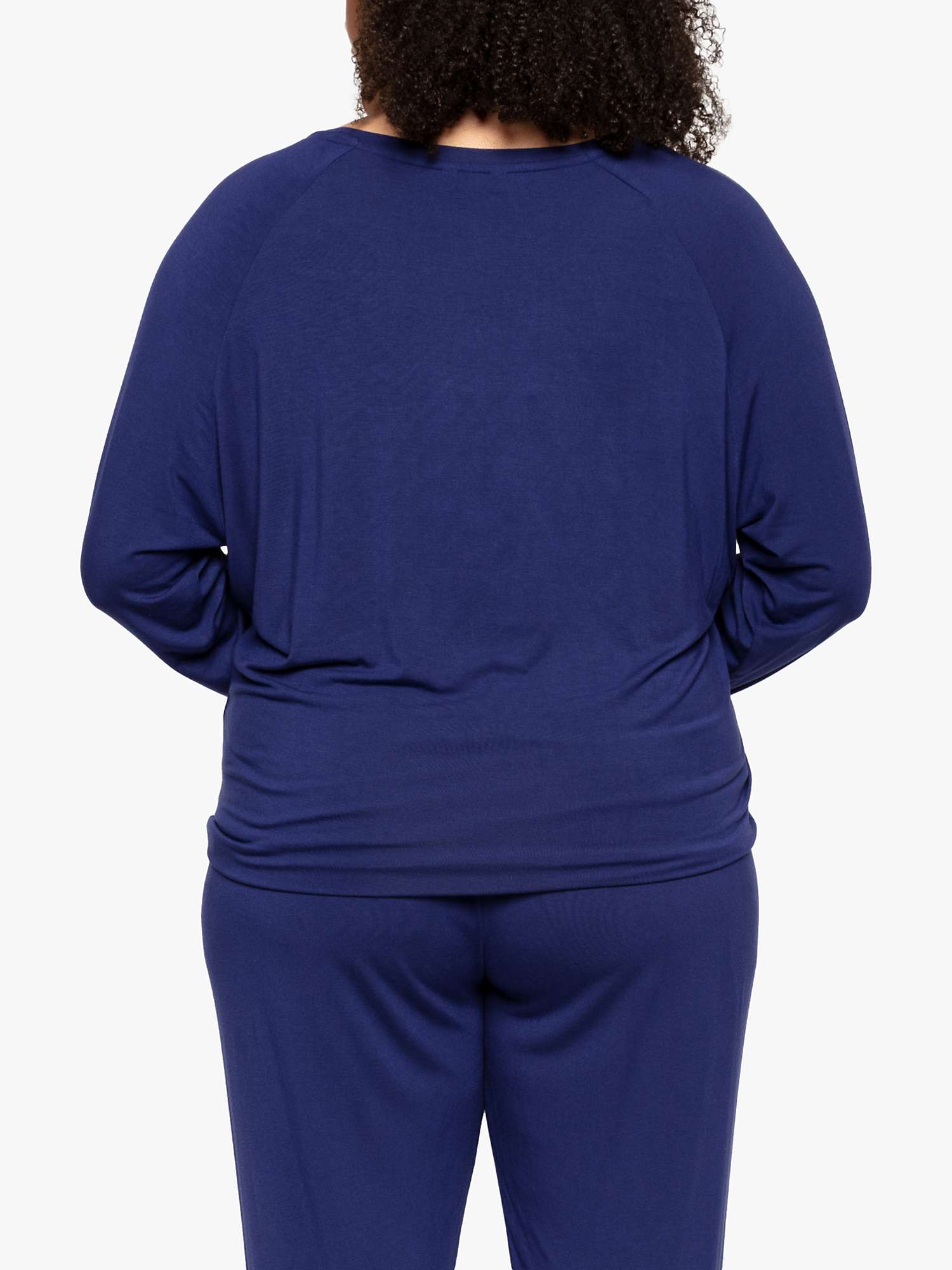 Buy Cyberjammies Riley Slouch Pyjama Top, Navy Online at johnlewis.com