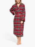 Cyberjammies Windsor Check Wrap Dressing Gown, Red Mix